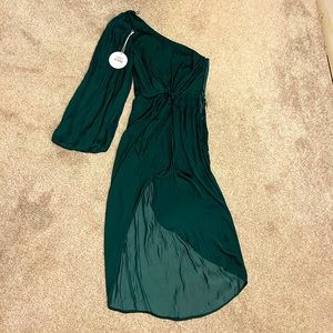 NTW Petal & Pup Ezme One Shoulder Midi Dress